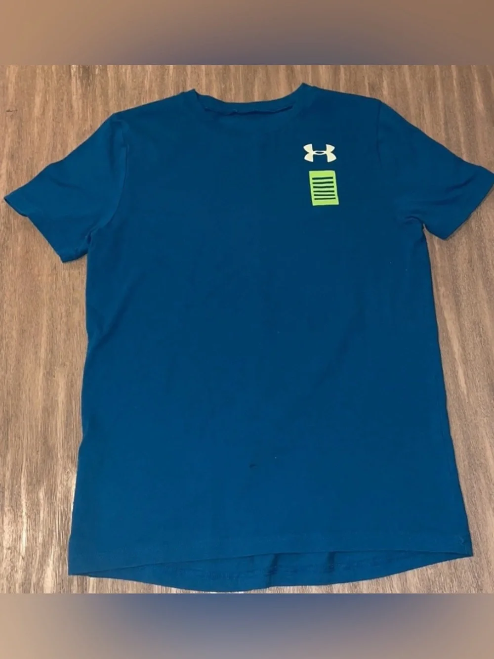 Under Armour Royal Blue Compression Set with Neon Green Accents